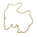 Chanel CC Crown Medallion Necklace Gold Plated