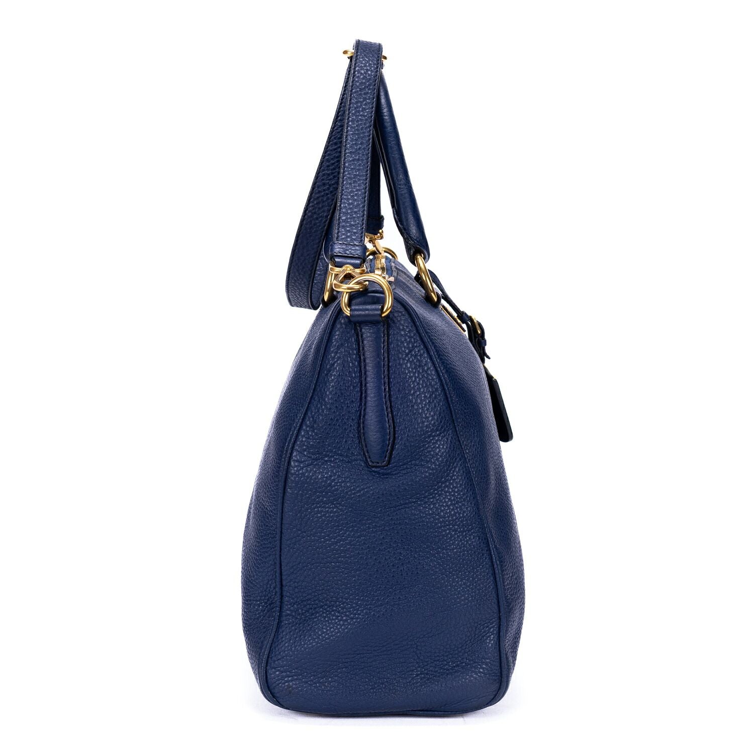 Prada Shopping Tote Gray Viterodino — view 4