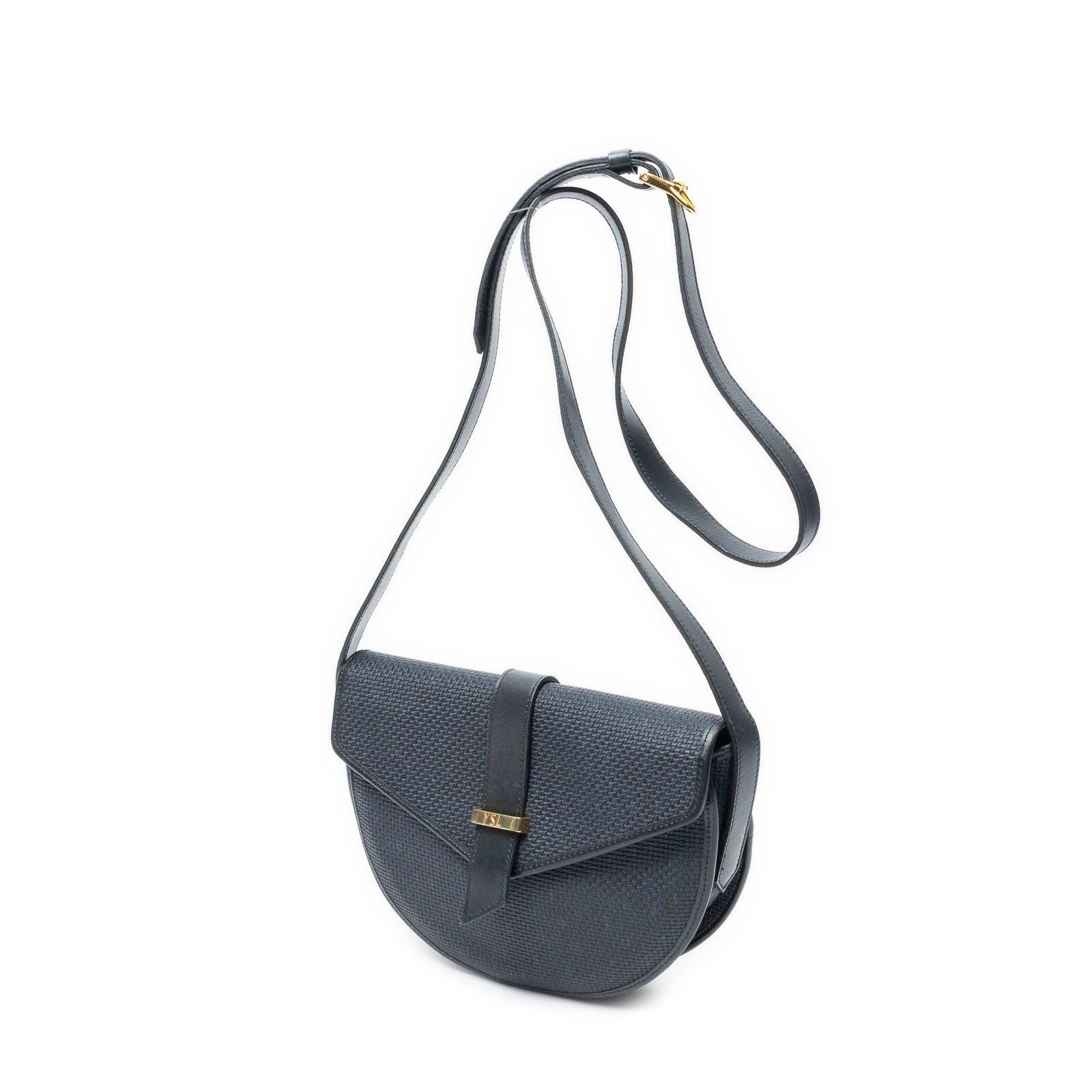 Saint Laurent Vintage Flap Crossbody Navy Van Gogh Canvas — view 2