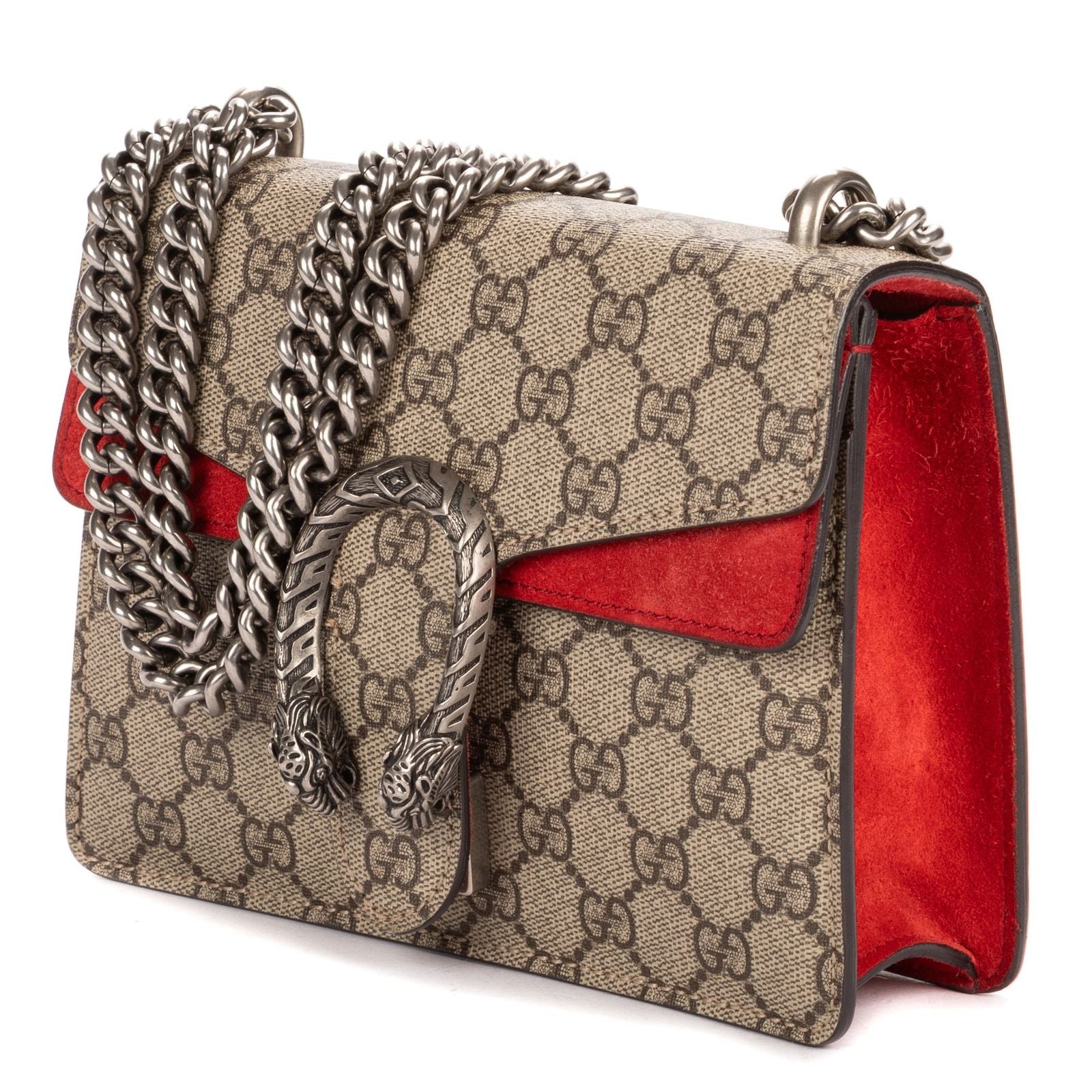 Gucci Mini Dionysus Beige Red Split-m Canvas Shoulder — view 2