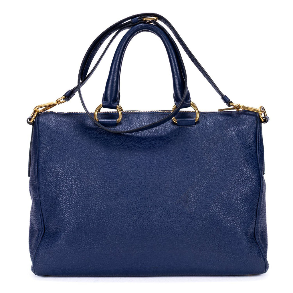Prada Shopping Tote Gray Viterodino — view 5