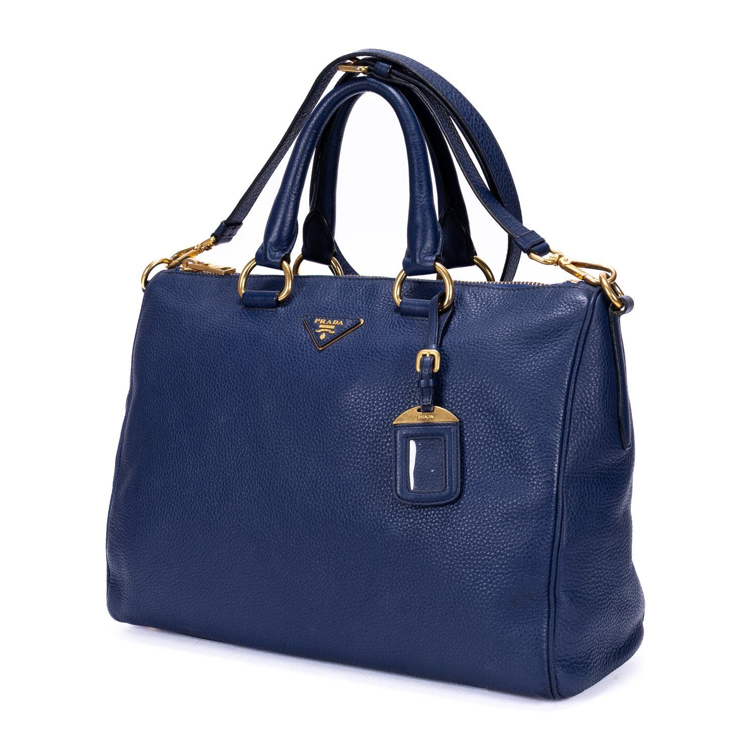 Prada Shopping Tote Gray Viterodino — view 2
