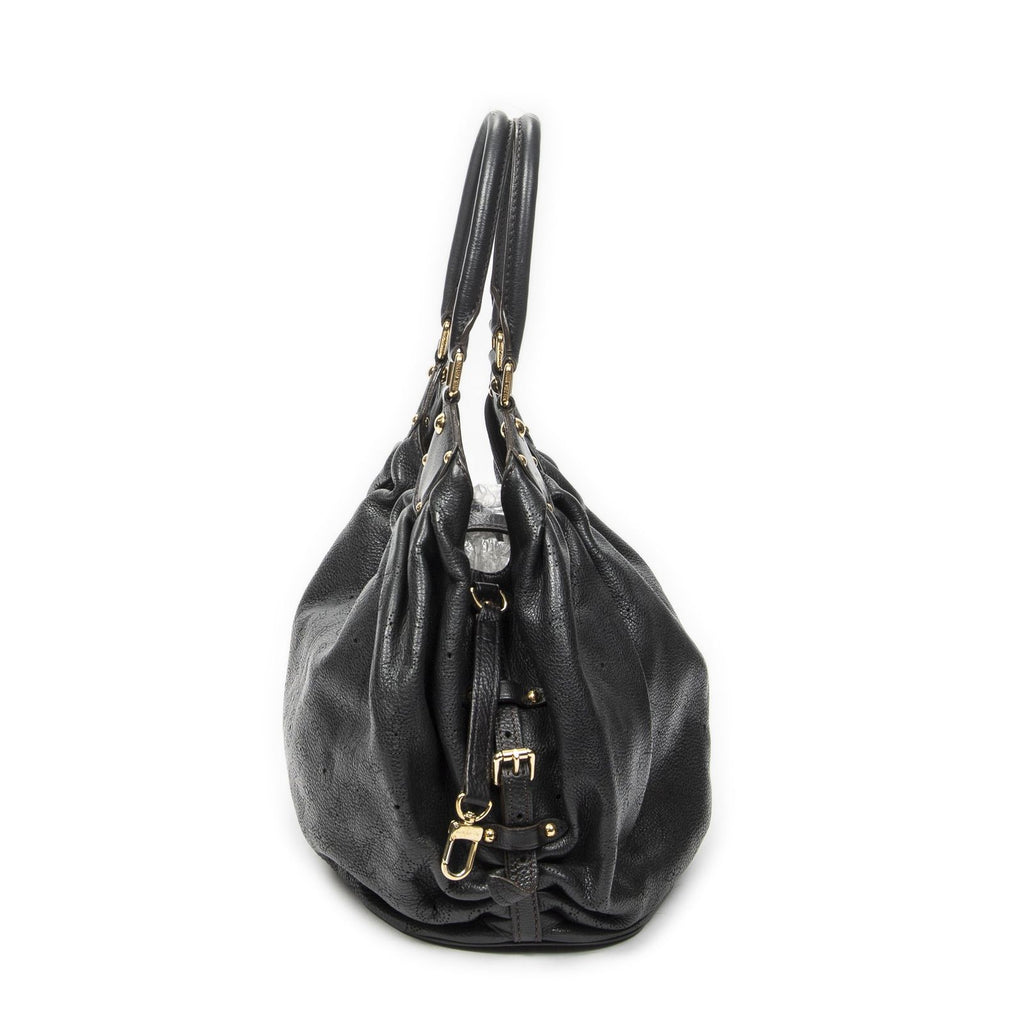 Louis Vuitton XL Bo Black Mahina Leather Shoulder — view 4