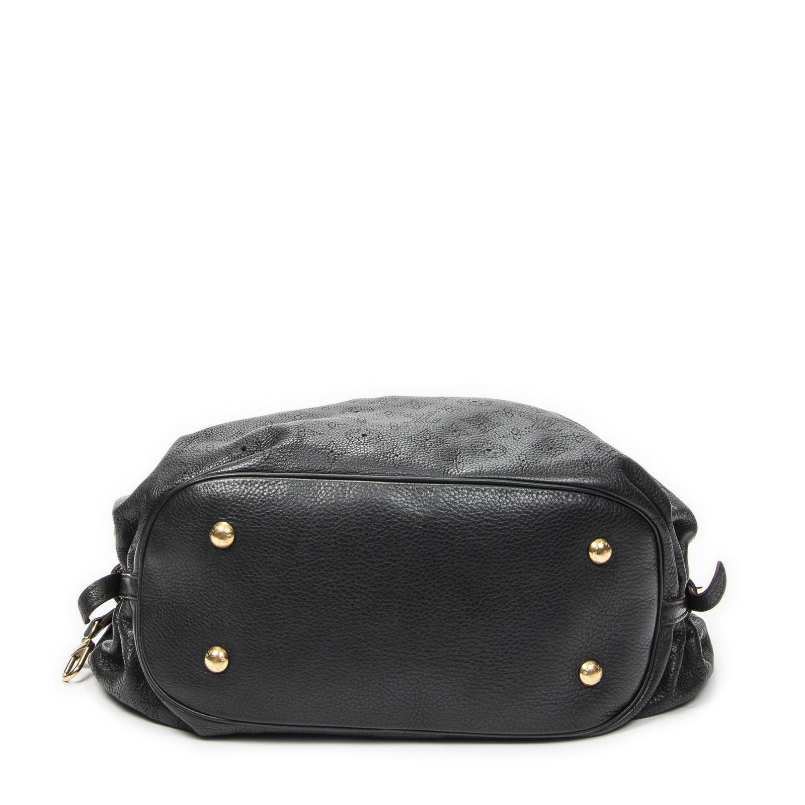 Louis Vuitton XL Bo Black Mahina Leather Shoulder — view 6