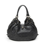 Louis Vuitton XL Bo Black Mahina Leather Shoulder — view 5