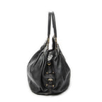 Louis Vuitton XL Bo Black Mahina Leather Shoulder — view 3