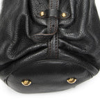 Louis Vuitton XL Bo Black Mahina Leather Shoulder — view 8