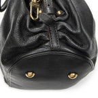 Louis Vuitton XL Bo Black Mahina Leather Shoulder — view 7