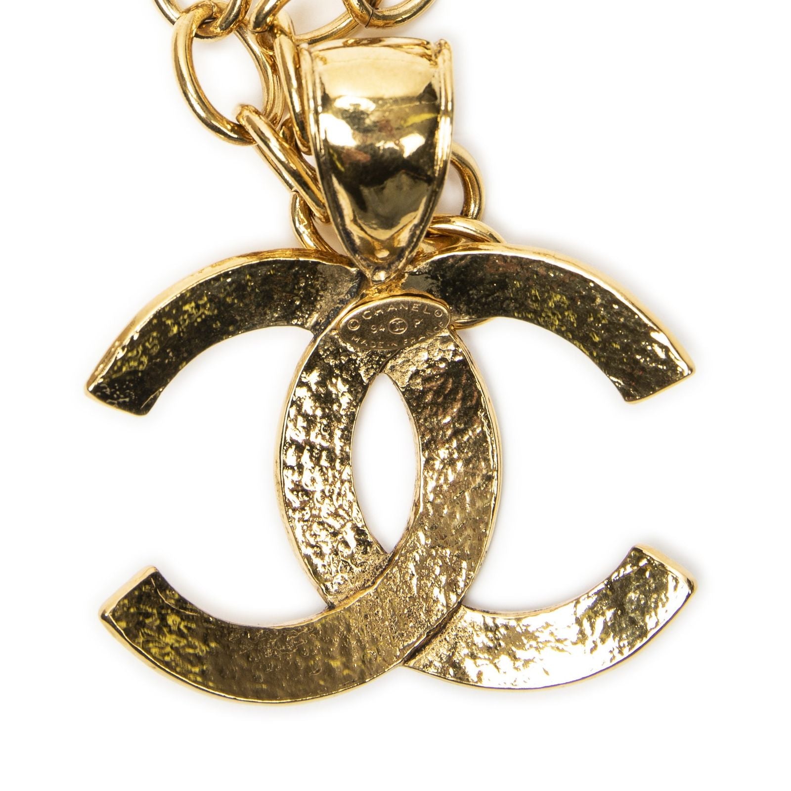 Chanel CC Logo Pendant Gold Plated — view 4