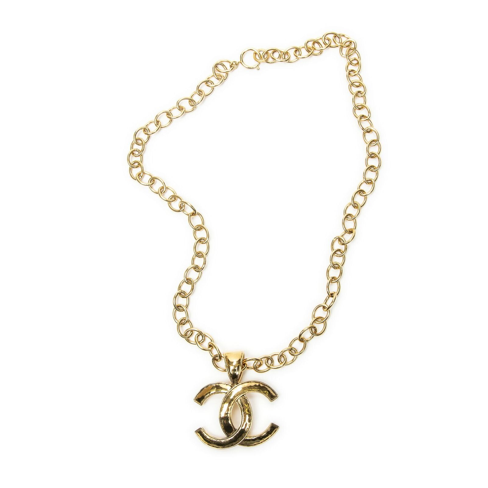 Chanel CC Logo Pendant Gold Plated