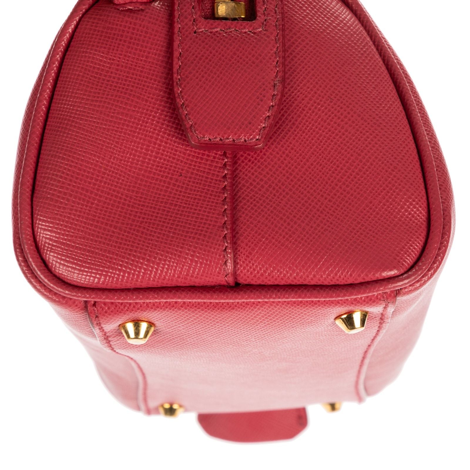 Prada Mini Bowl Bag Pink Saffiano Lux Leather — view 7