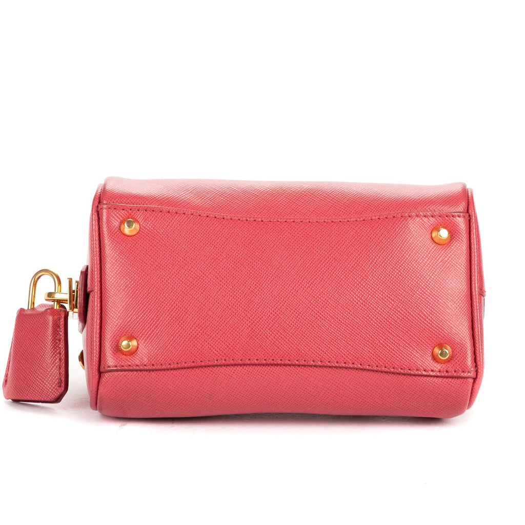 Prada Mini Bowl Bag Pink Saffiano Lux Leather — view 6