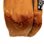 Gucci Zip Messenger Cross Body Orange Black GG Nylon Canvas — view 7