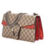 Gucci le Dionysus Chain Crossbody Beige Red Split Canvas — view 2