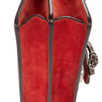 Gucci le Dionysus Chain Crossbody Beige Red Split Canvas — view 8