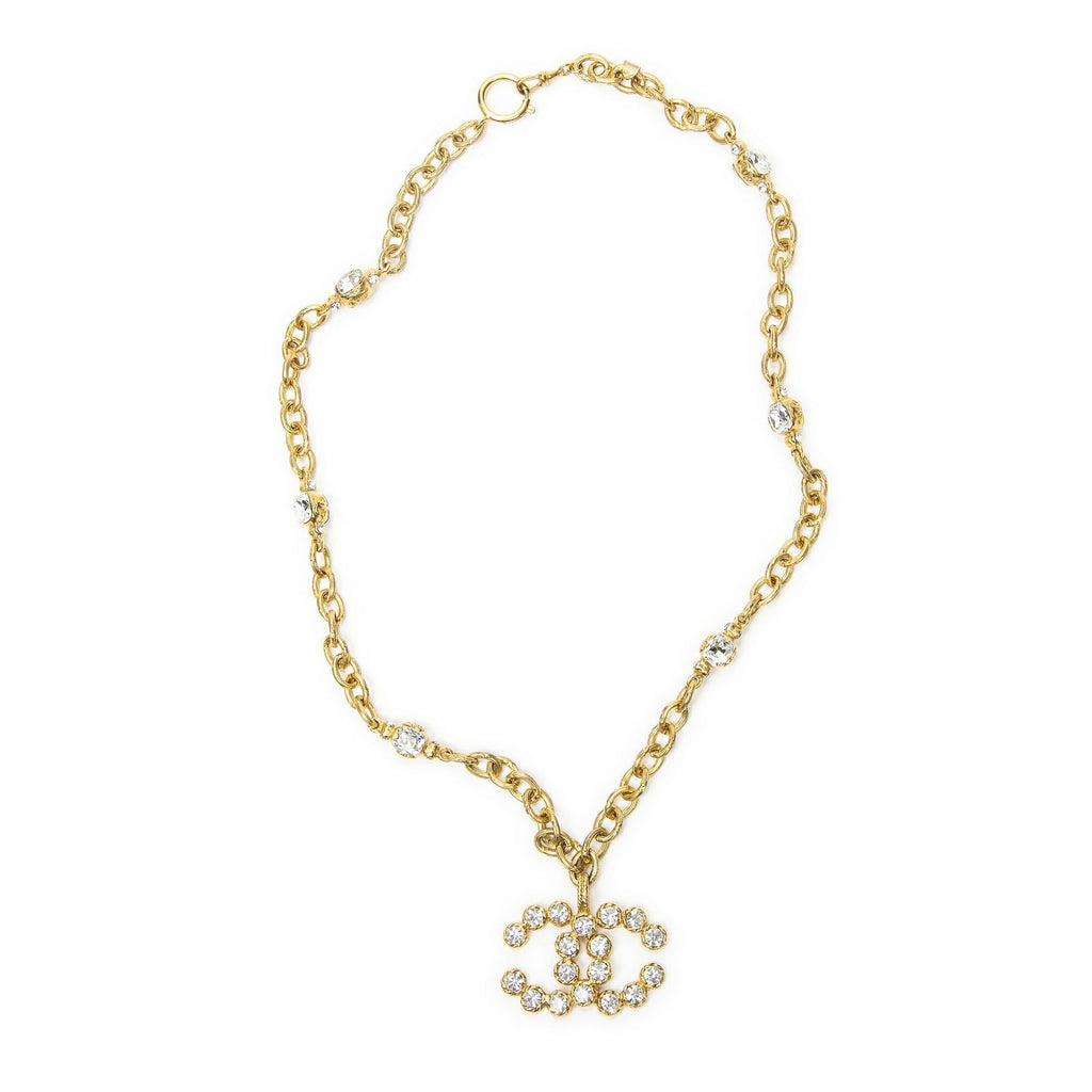 Chanel CC Round Pendant Gold Plated