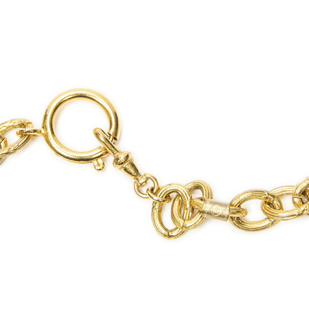 Chanel CC Round Pendant Gold Plated — view 4