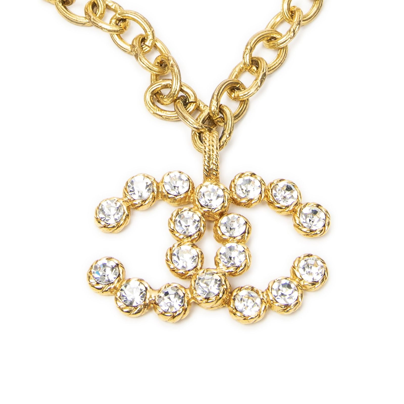 Chanel CC Round Pendant Gold Plated — view 2