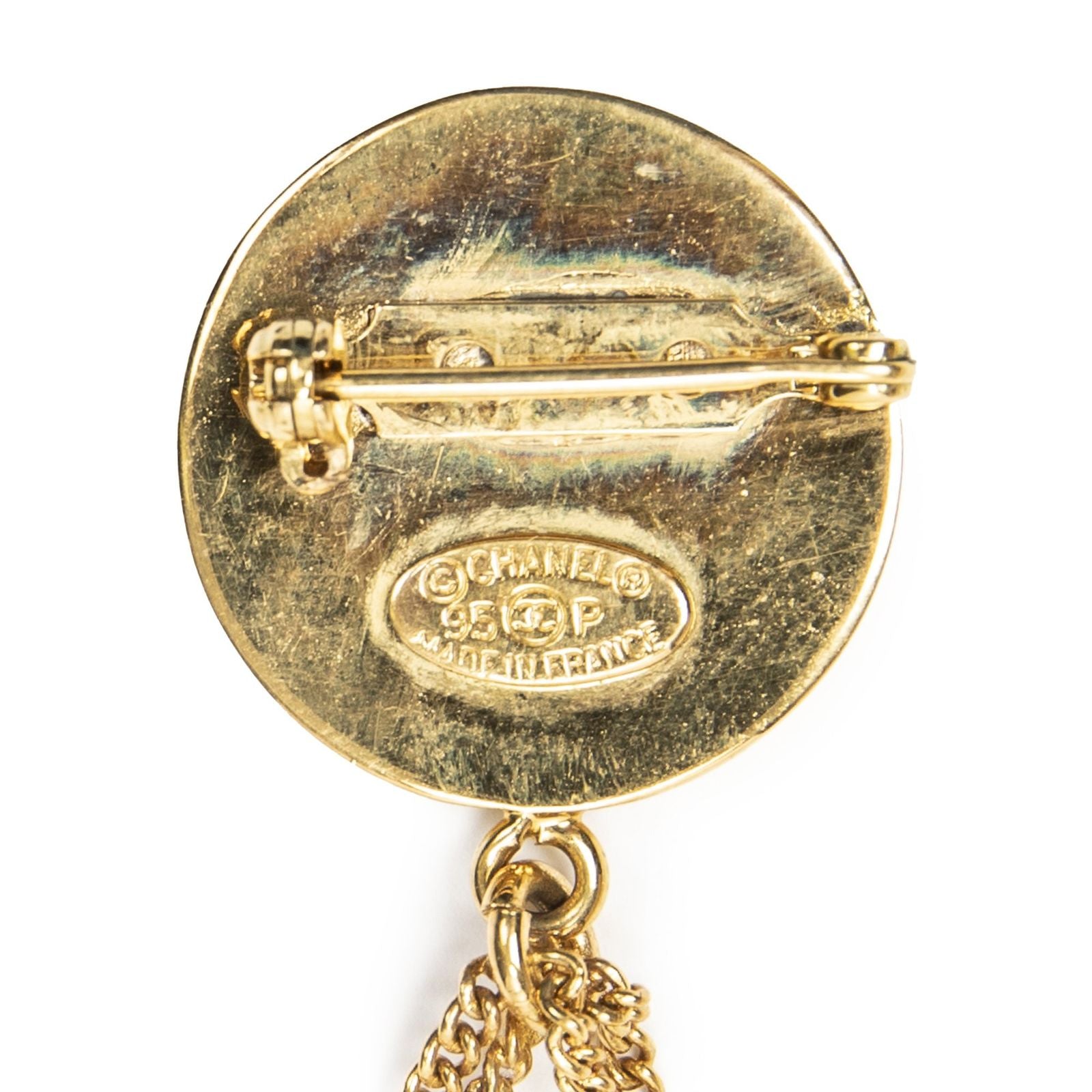 Chanel Bag Moti Fluoro Tipin Gold Plating — view 3