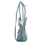 Prada Mini Promenada Blue Saffiano Luxe Leather Shoulder — view 3
