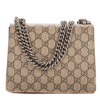 Gucci le Dionysus Chain Crossbody Beige Red Split Canvas — view 5
