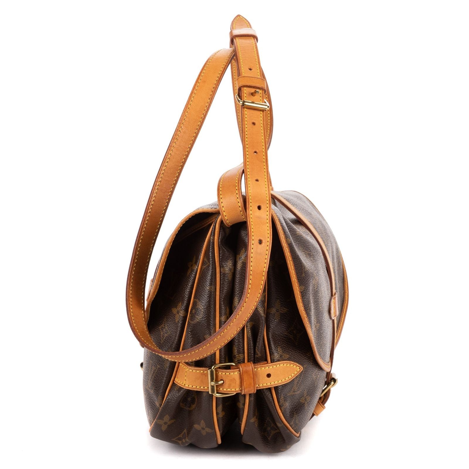Louis Vuitton Saumur Brown Monogram Canvas — view 3