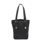 Gucci Cha Bucket Tote Black GG Canvas