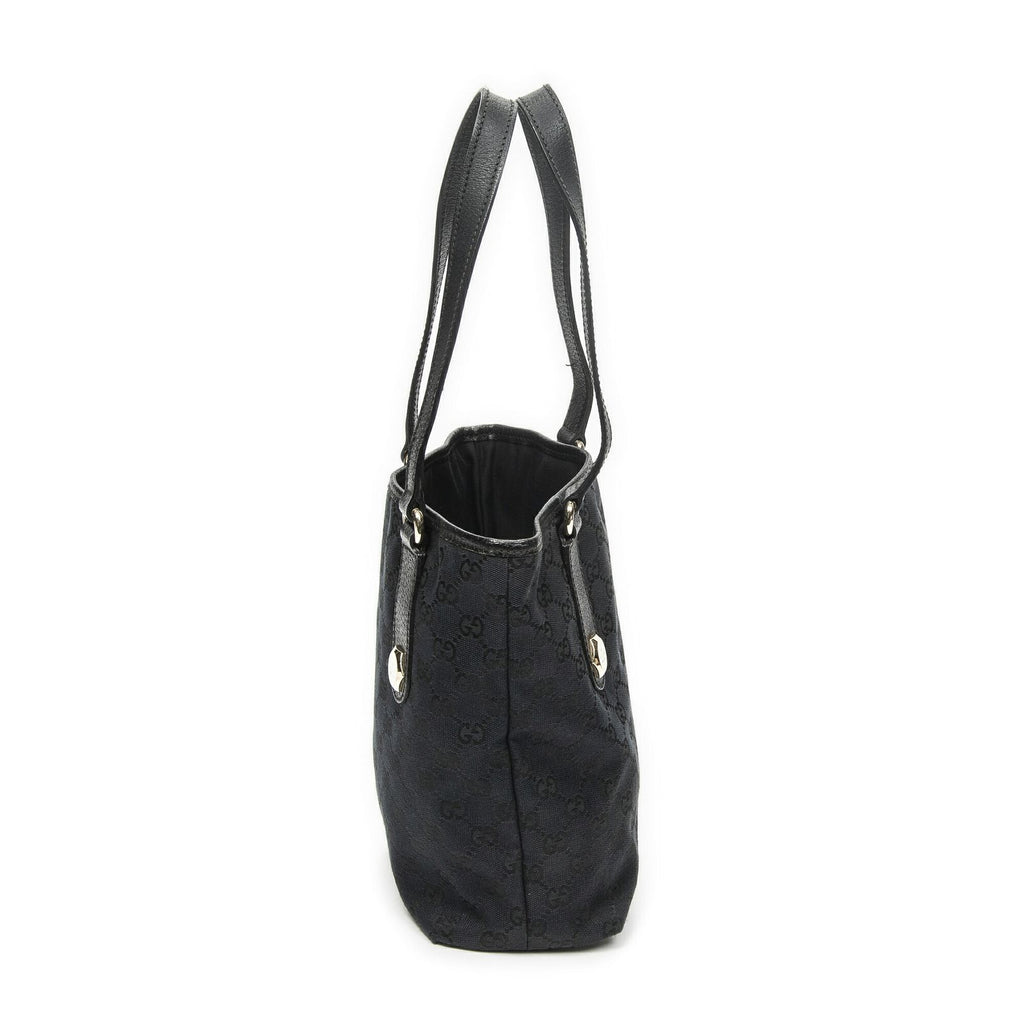 Gucci Cha Bucket Tote Black GG Canvas — view 4