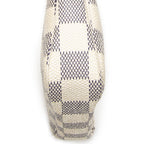 Louis Vuitton Mini Pochette Ivory Damier Azur Brooch — view 7