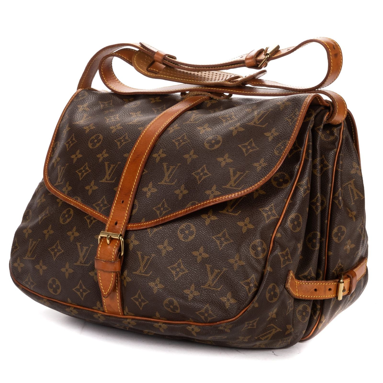 Louis Vuitton Saumur Brown Monogram Canvas — view 2