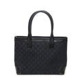Gucci Zip Shopping Tote Black GG Canvas