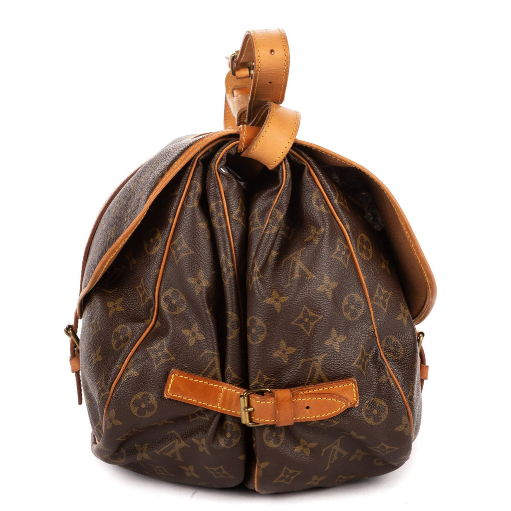 Louis Vuitton Saumur Brown Monogram Canvas — view 3