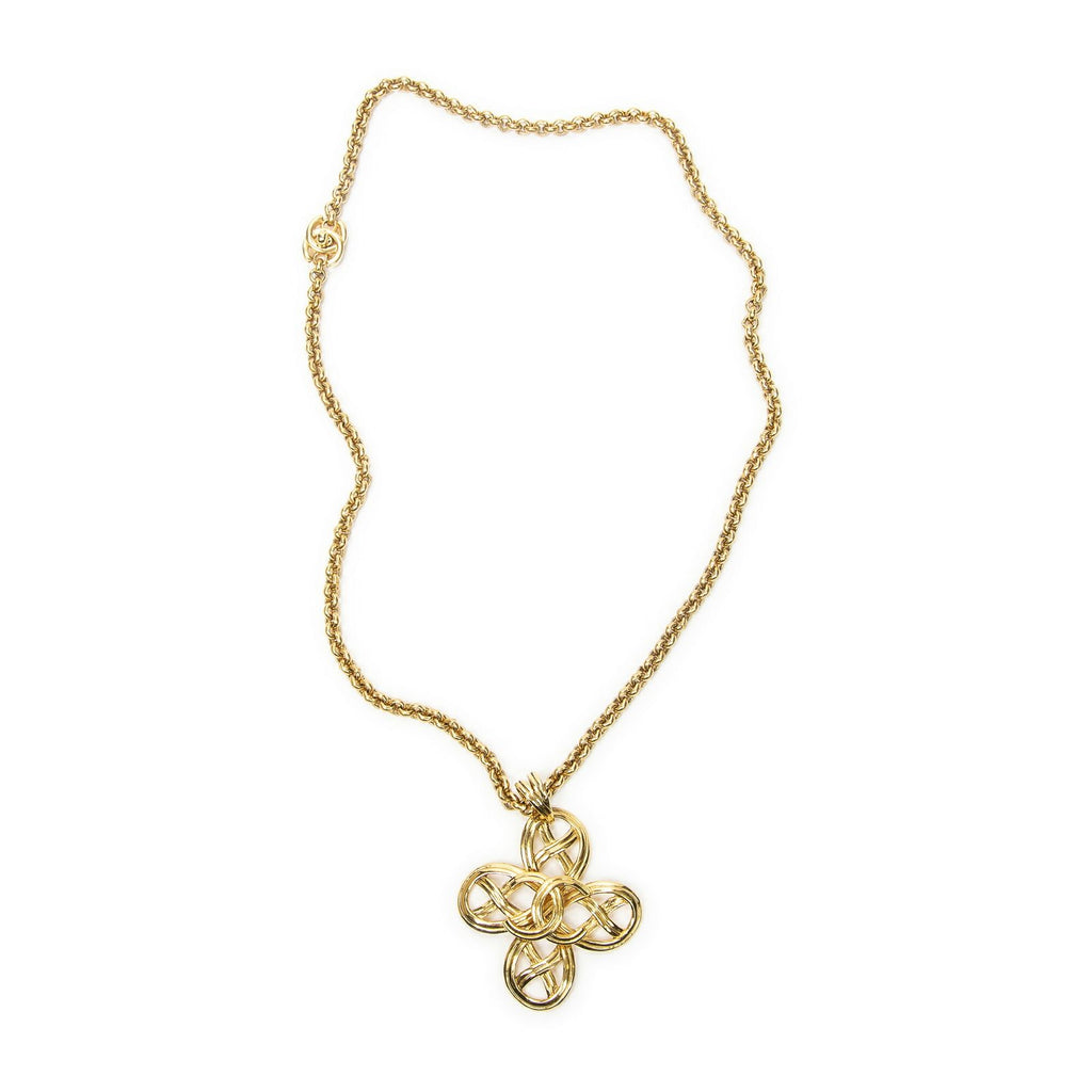 Chanel CC Logo Pendant Gold Plated