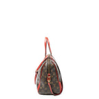 Louis Vuitton Retiro Brown Red Monogram Canvas Shoulder — view 4