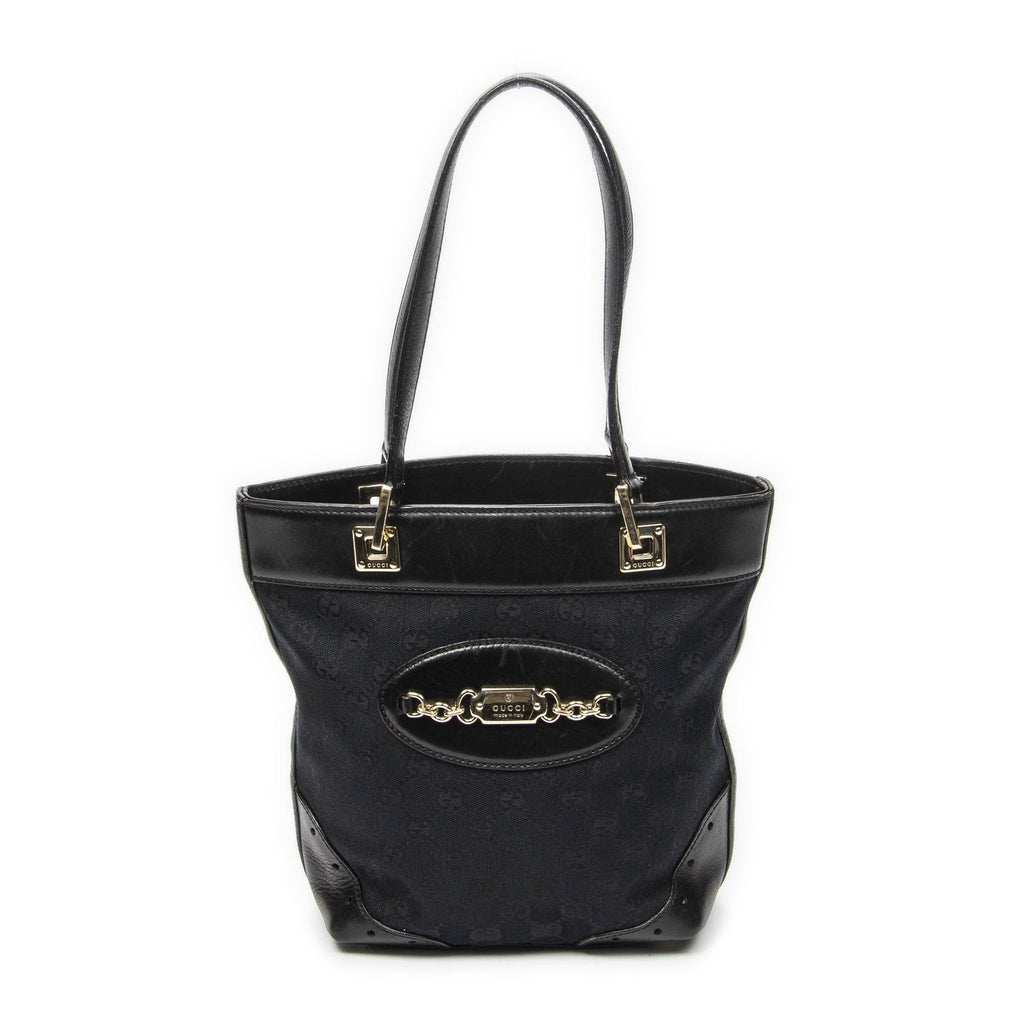 Gucci Lupanci Tote Black GG Canvas
