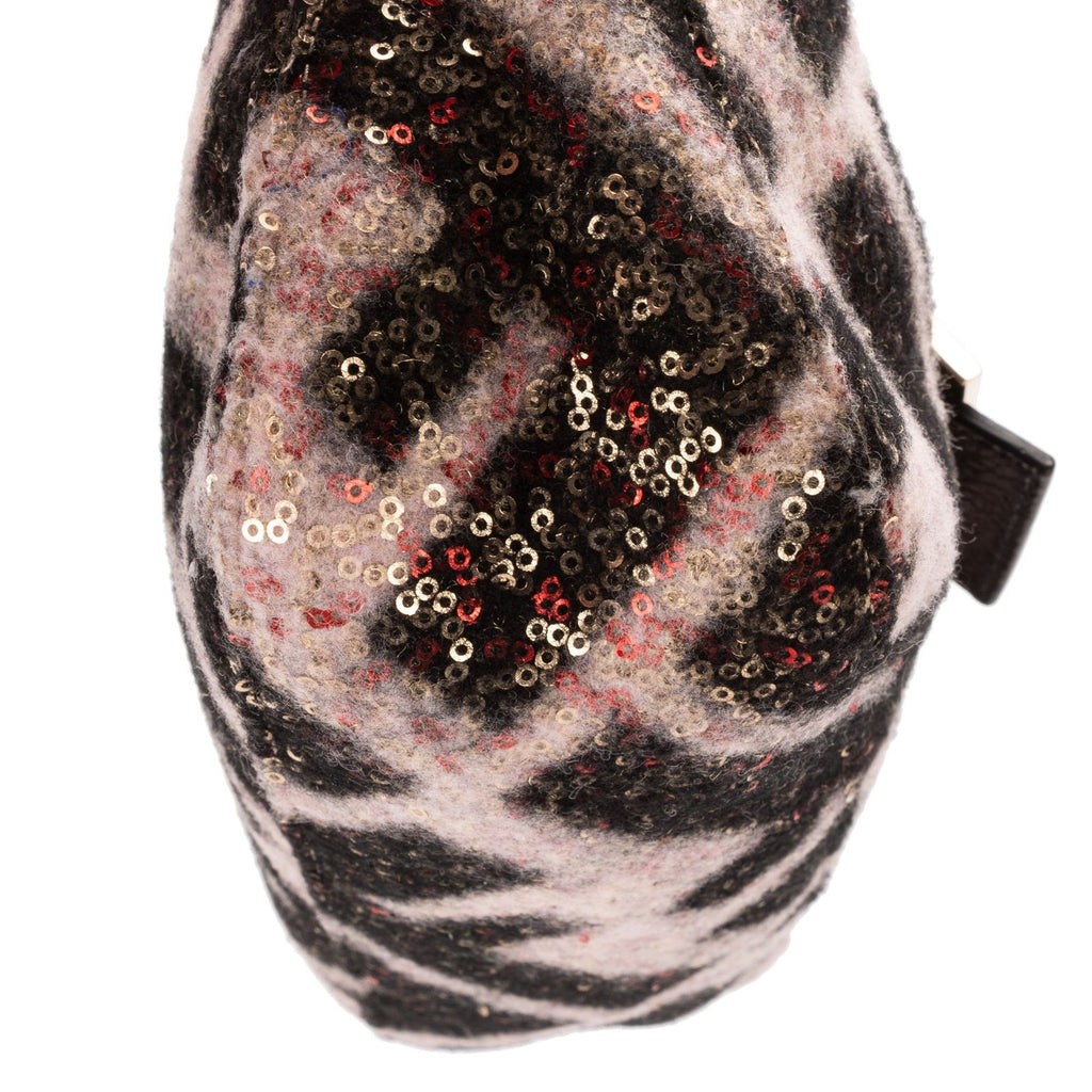 Fendi Mum Phone Black Pink Sequin Canvasa Shoulder — view 8