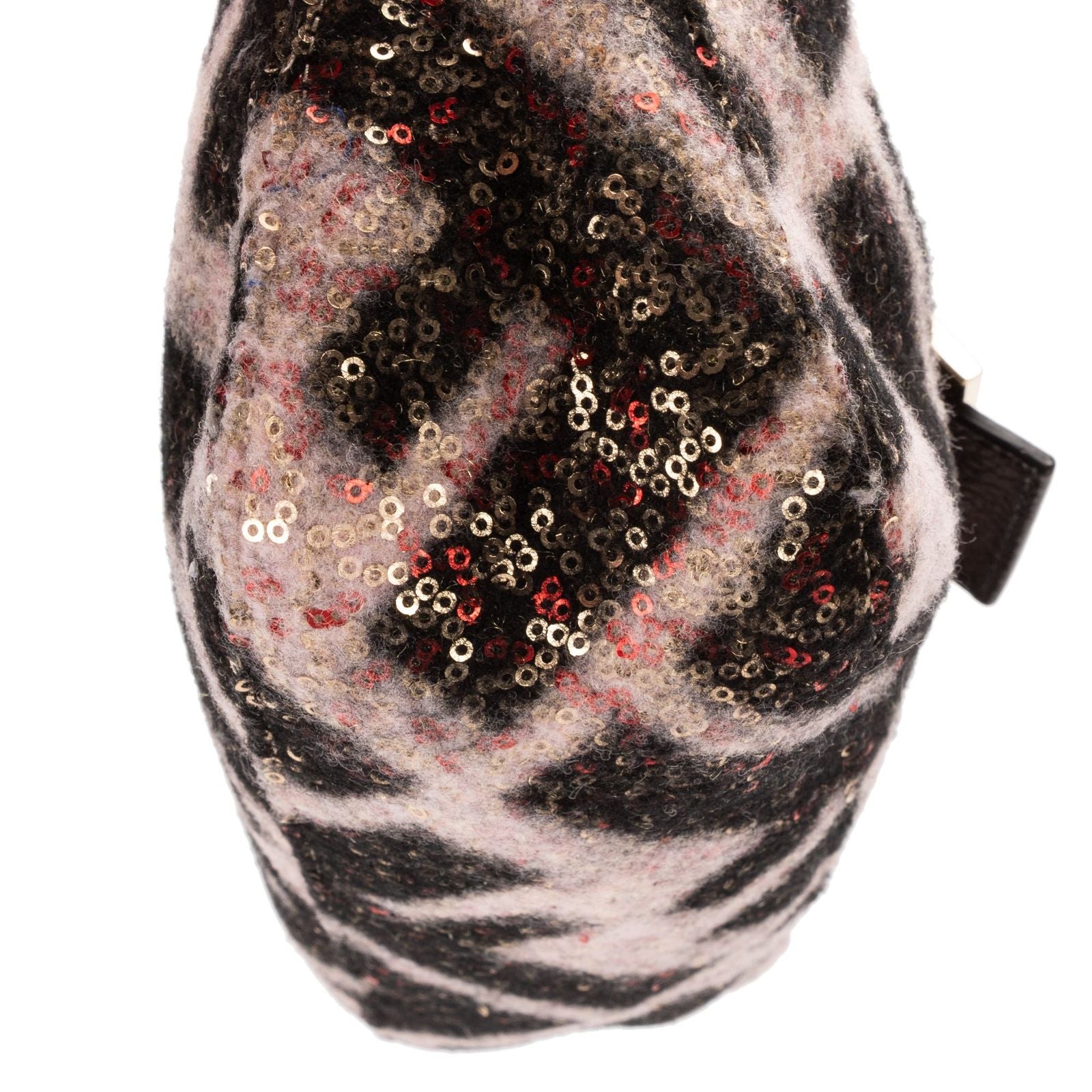 Fendi Mum Phone Black Pink Sequin Canvasa Shoulder — view 8