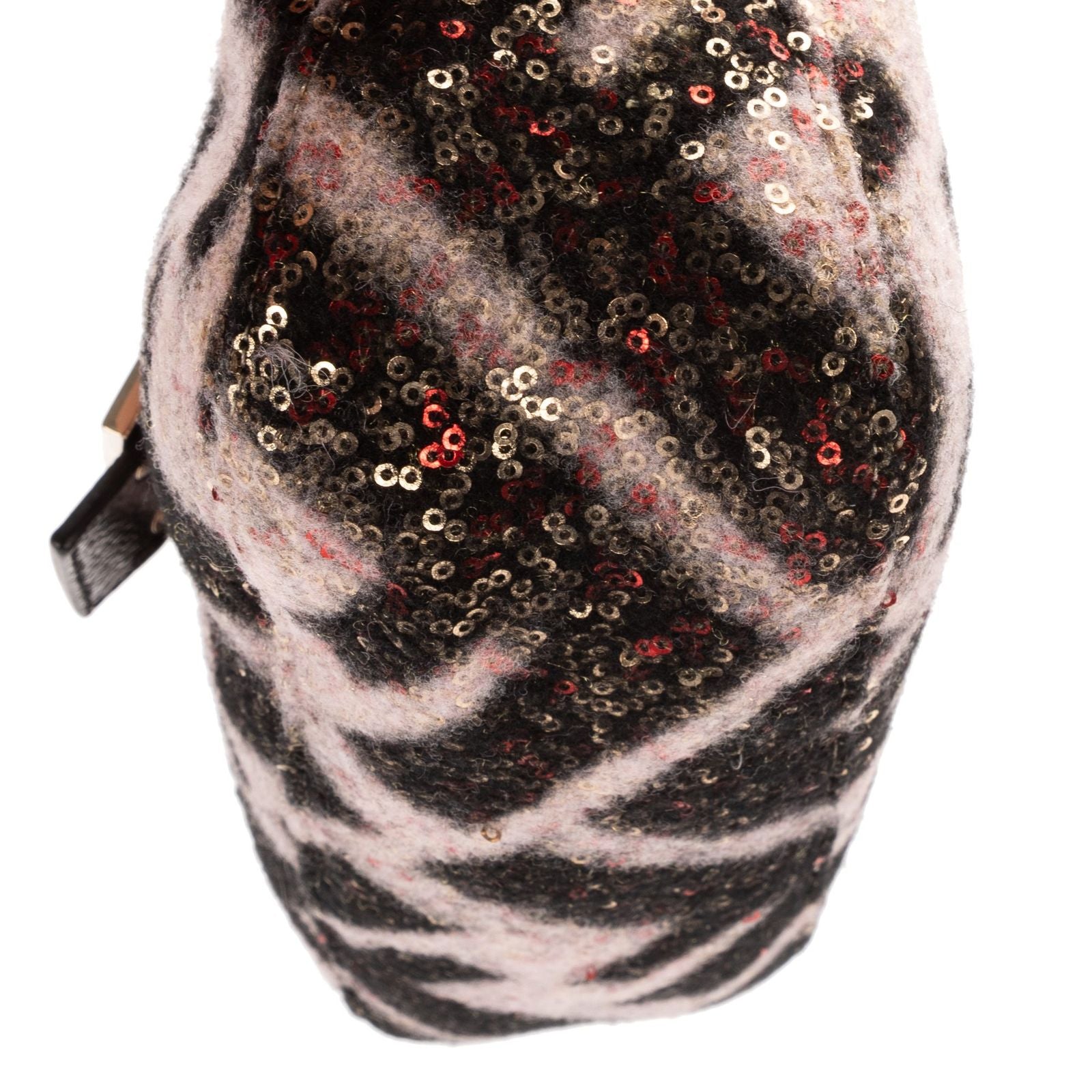 Fendi Mum Phone Black Pink Sequin Canvasa Shoulder — view 7