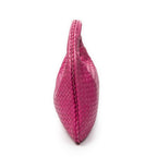 Bottega Veneta Bo Fuchsia Pink Intrecha to Leather Shoulder — view 4