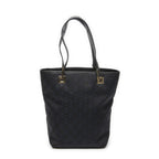 Gucci Small Bucket Tote Black GG Canvas