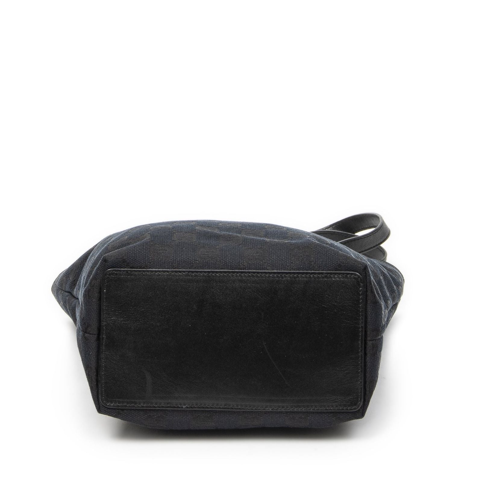 Gucci Small Bucket Tote Black GG Canvas — view 6