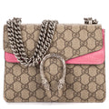 Gucci Mini Dionysus Beige Pink Split-m Canvas Shoulder