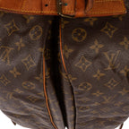 Louis Vuitton Double Strap Saumur Brown Monogram Canvas — view 8
