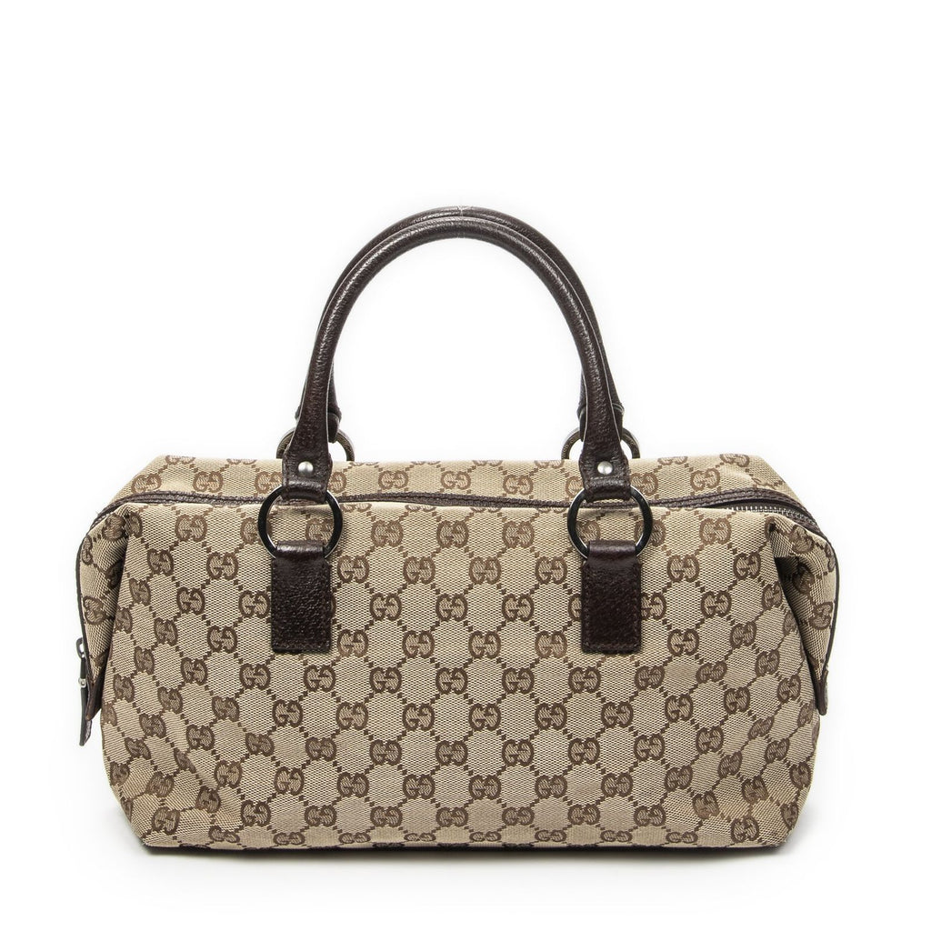 Gucci Rubostom Brown Beige GG Canvas Shoulder