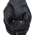 Gucci Abbey D-ring Zip Tote Black GG Canvas — view 8