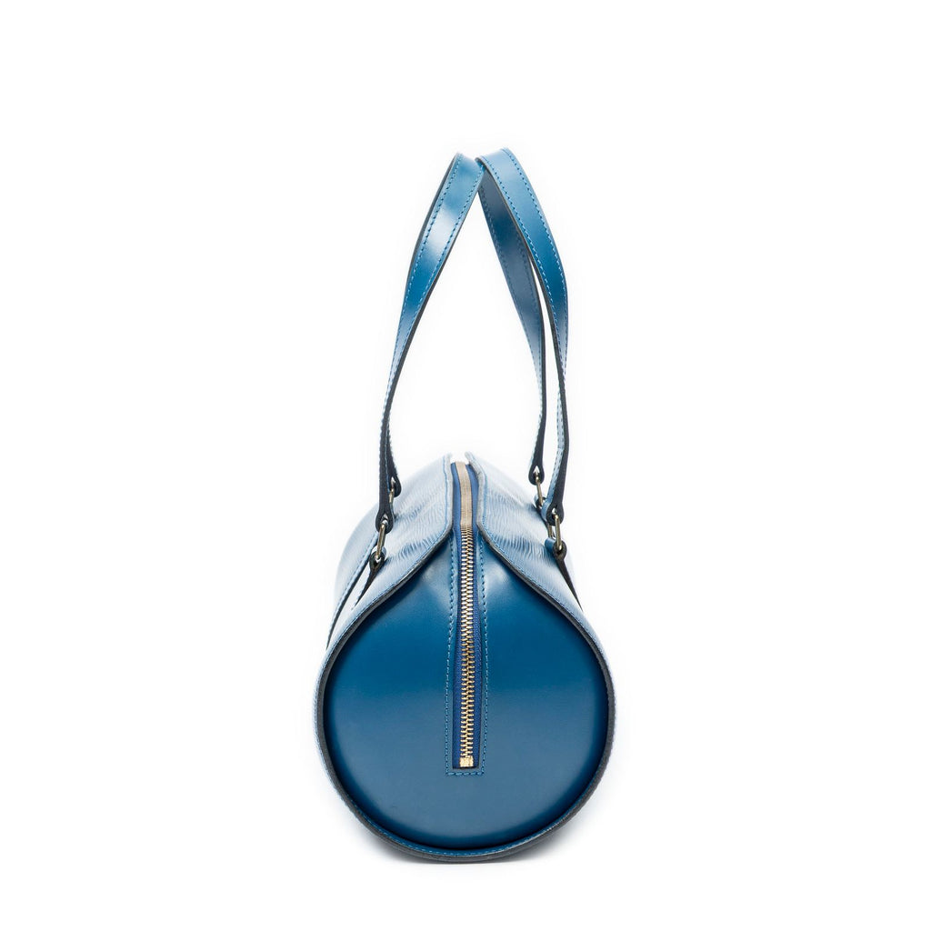Louis Vuitton Soufflo Blue Epi Handbag — view 3
