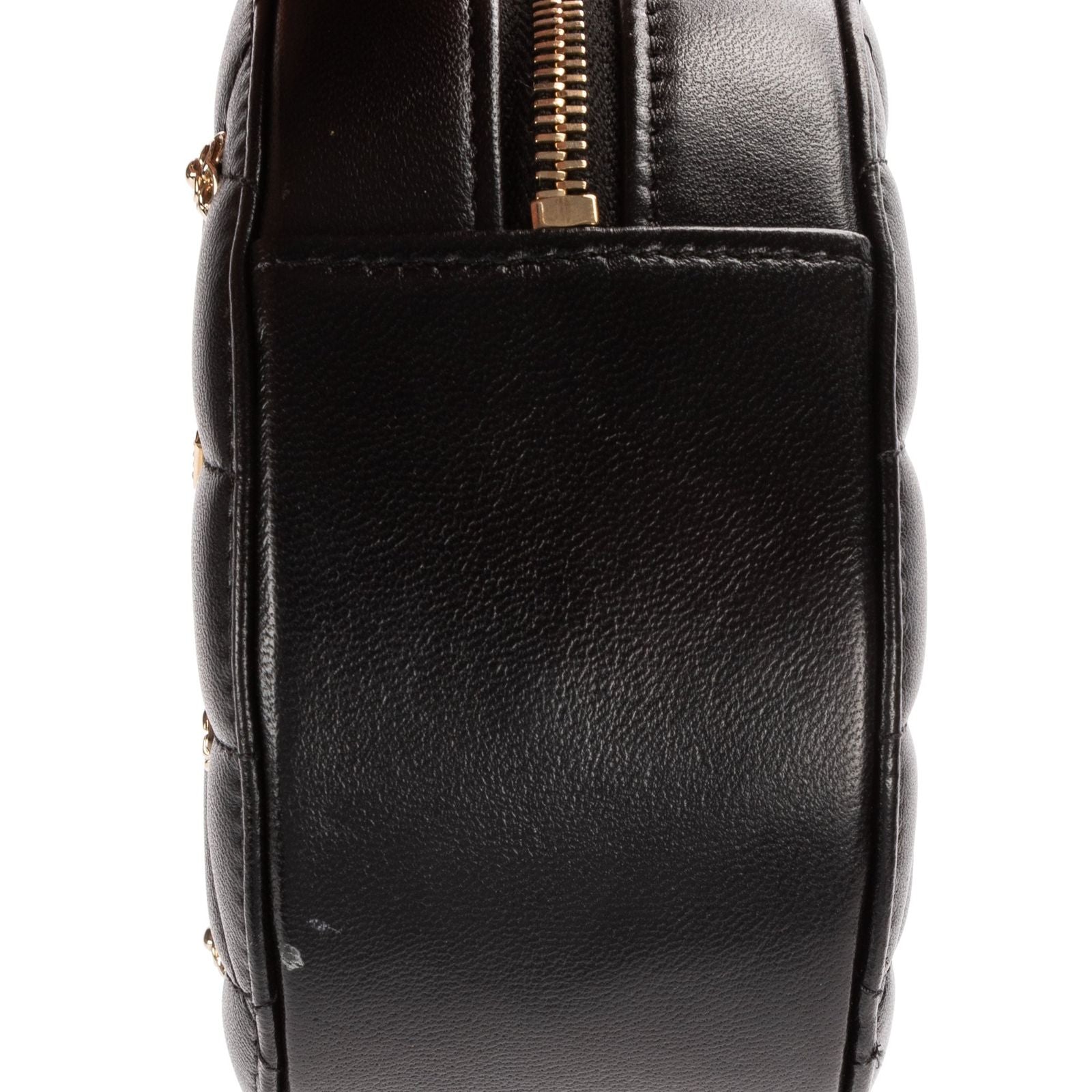 Chanel Mini Lucky Charms Round Clutch Black Quilted Lambskin Leather — view 7