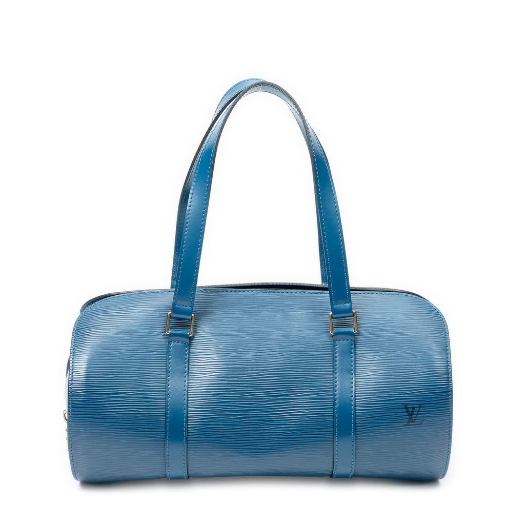 Louis Vuitton Soufflo Blue Epi Handbag