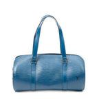 Louis Vuitton Soufflo Blue Epi Handbag
