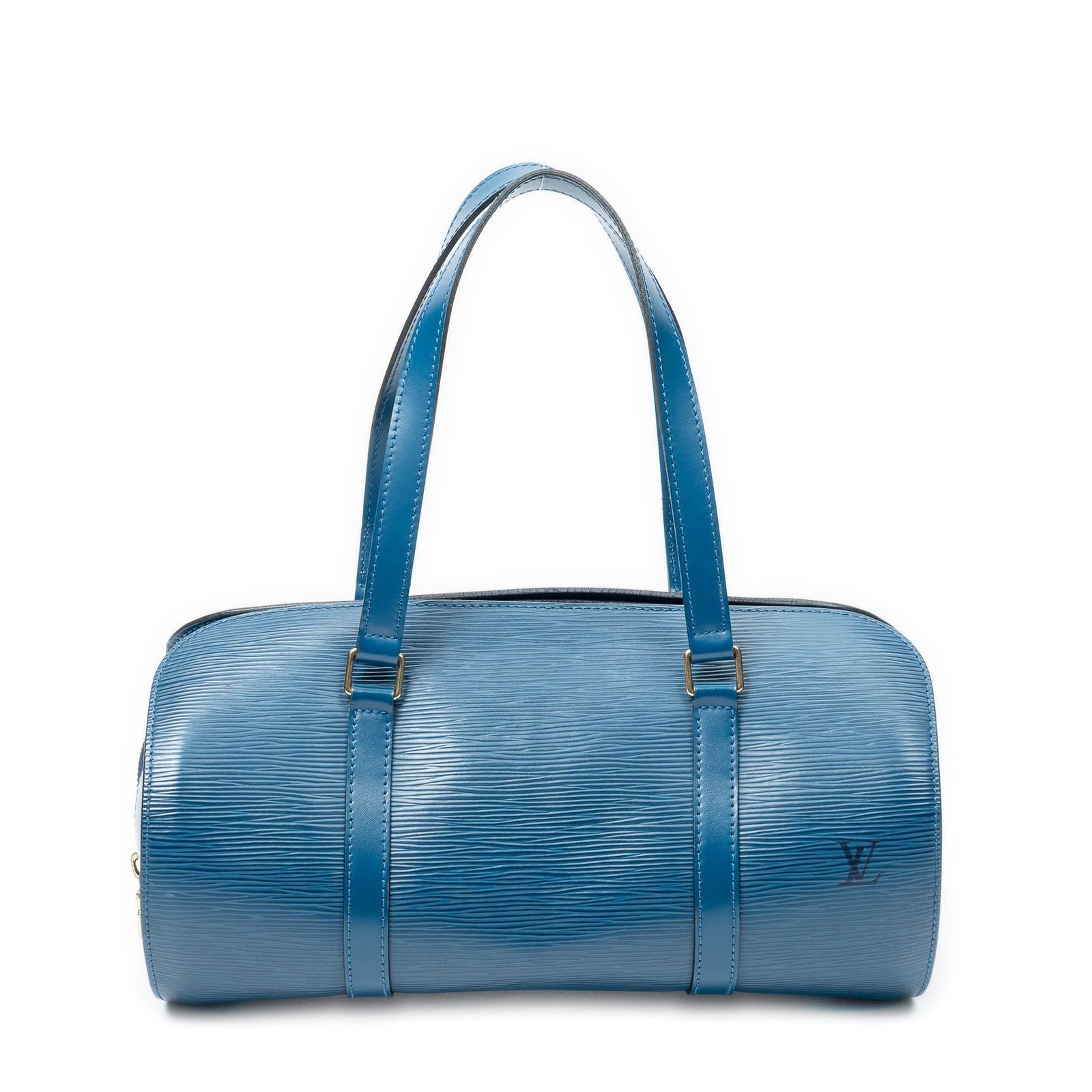 Louis Vuitton Soufflo Blue Epi Handbag
